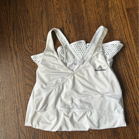 Adidas by Stella McCartney White Mesh Hem Dress - Picture 3 of 4
